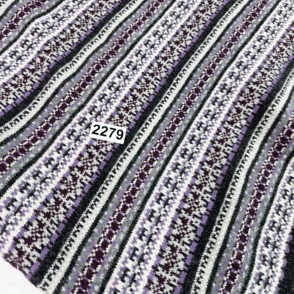 Brooks Brothers Sleeveless Sweater Vest Mens XL 100% Lambs Wool Fair Isle Purple - Picture 7 of 7